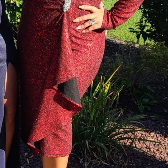 Red Evening Dress - Picture 7 of 9